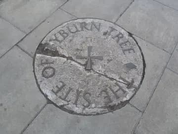 Site of Tyburn Tree plaque